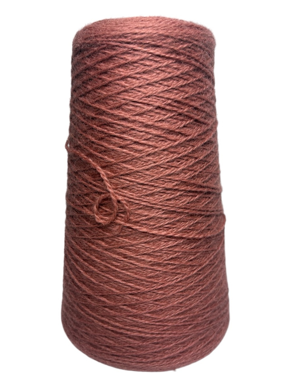 Dusty Rose Wool Yarn Cone